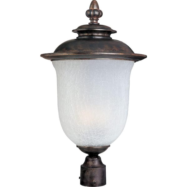 Maxim Lighting Cambria EE 1-Light Chocolate Outdoor Pole/Post Lantern