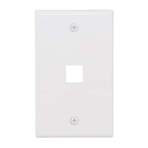 White 1-Gang 1-Decorator/Rocker/1-Duplex Wall Plate (1-Pack)