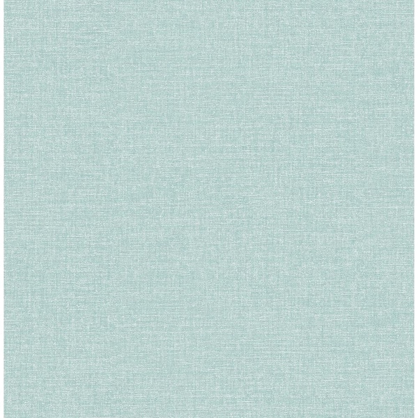 Brewster Home Fashions Glen Teal Linen Wallpaper Sample