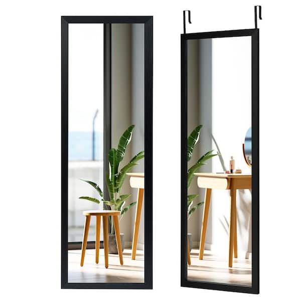 Rectangle Frame Black Wall Mounted, Full Size Mirror Home Depot