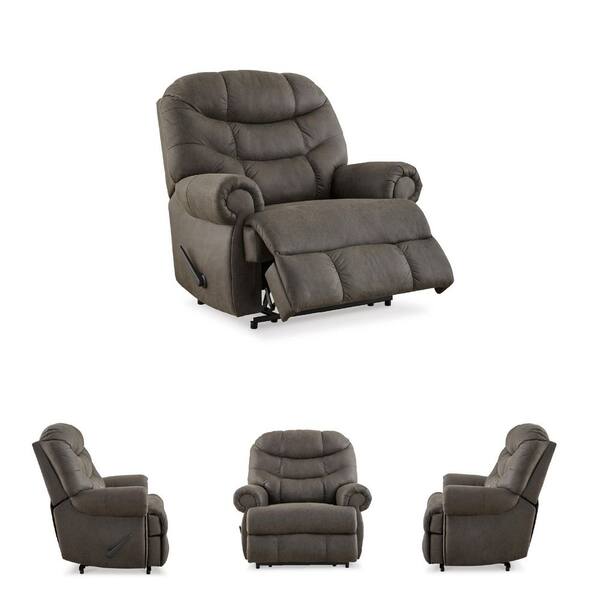 Signature DESIGN BY ASHLEY Camera Time Gray Faux Leather Standard