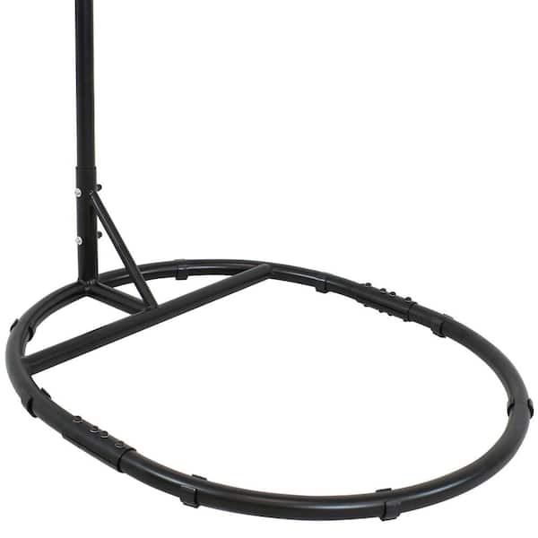 Sunnydaze 6.33 ft. Metal Egg Chair Hammock Stand with Round Base TF 634 The Home Depot