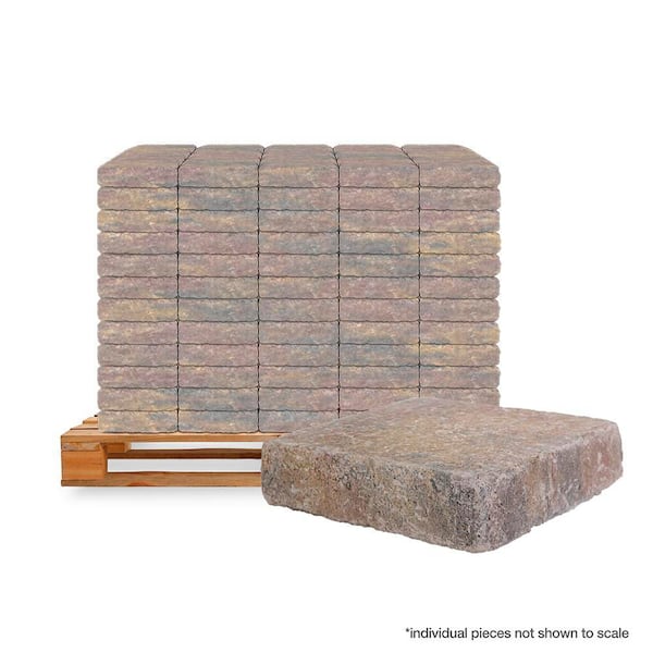 RumbleStone Square 7 in. x 7 in. x 1.75 in. Sierra Blend Concrete Paver (288 Pcs. / 98 Sq. ft. / Pallet)