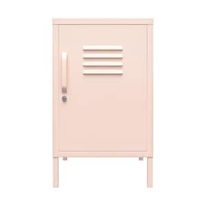 Bonanza 14.96 in. Pink Rectangular Metal Locker End Table