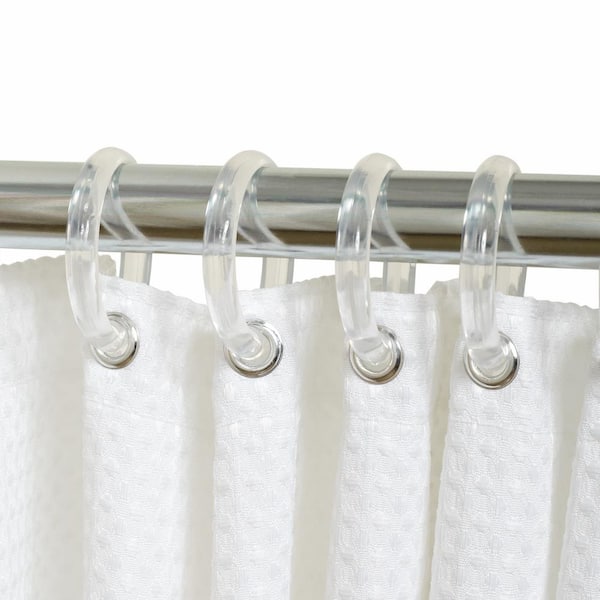 Shower Curtain Hooks in Clear