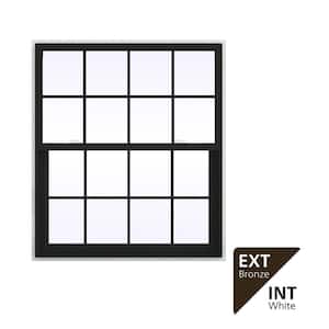 JELD-WEN 36 in. x 48 in. V-2500 Series Bronze FiniShield Vinyl