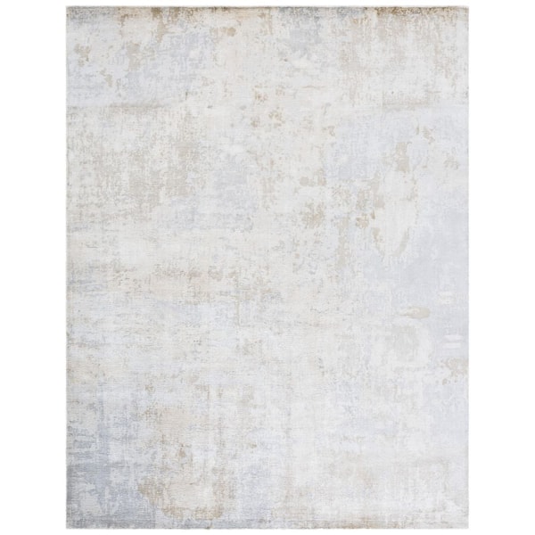 Mirage 9 ft. x 12 ft. Taupe/Gray Contemporary Distressed Area Rug