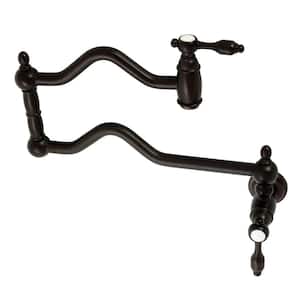 Tudor Wall Mount Pot Filler Faucets in Oil Rubbed Bronze