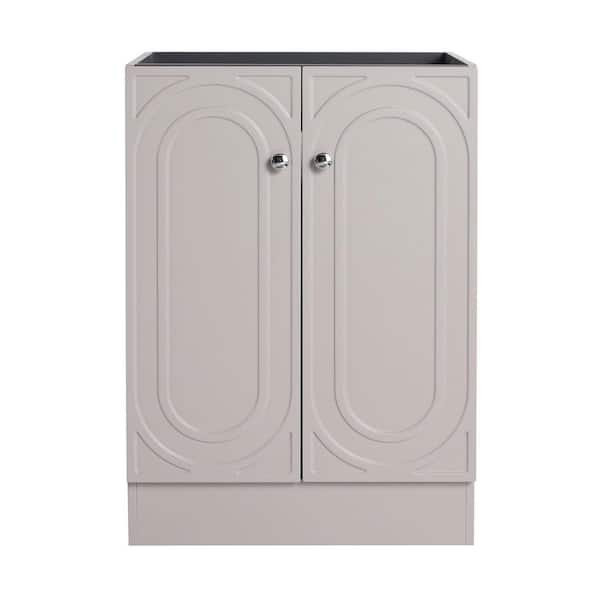 24 in. Bath Vanity Cabinet without Top in Khaki Unassembled