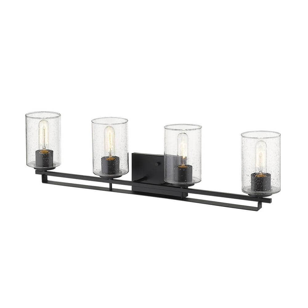 Acclaim Lighting Orella 32-3/4 in. 4-Light Matte Black Vanity Light ...