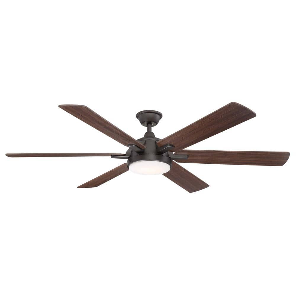 Home Decorators Collection Carden 66 in. LED Espresso Bronze Ceiling Fan with Light and Remote Control