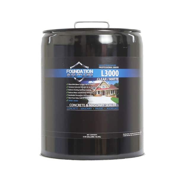 Foundation Armor L3000 5 gal. Concentrated Lithium Silicate Concrete Sealer, Densifier and Hardener
