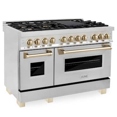 Autograph Edition 48" 6.0 cu. ft. Dual Fuel Range with Gas Stove and Electric Oven in Stainless Steel