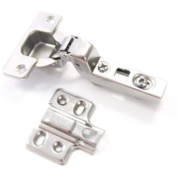 Richelieu 1-1/4-in Overlay 110-Degree Opening Nickel Plated Self-closing  Soft Close Concealed Cabinet Hinge in the Cabinet Hinges department at
