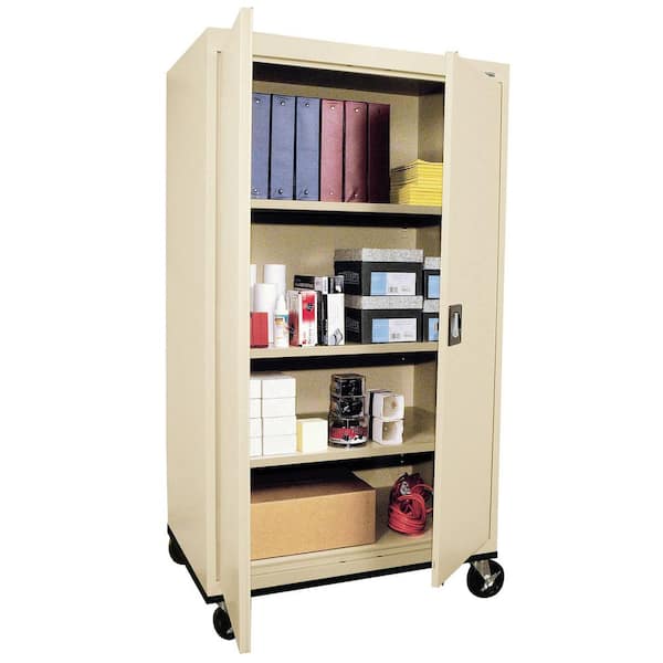 Transport Series 36 in. W x 72 in. H x 24 in. D 22-Gauge 4-Shelf Freestanding Garage Storage Cabinet in Putty