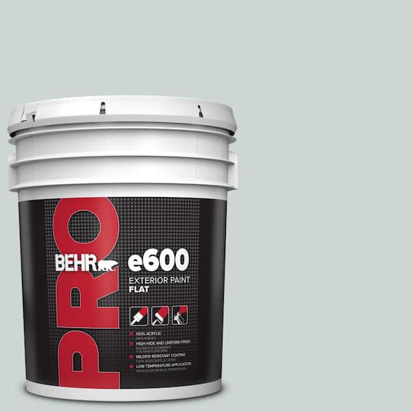 BEHR PRO 5 gal. #ECC-34-1 Pacific Mist Flat Exterior Paint