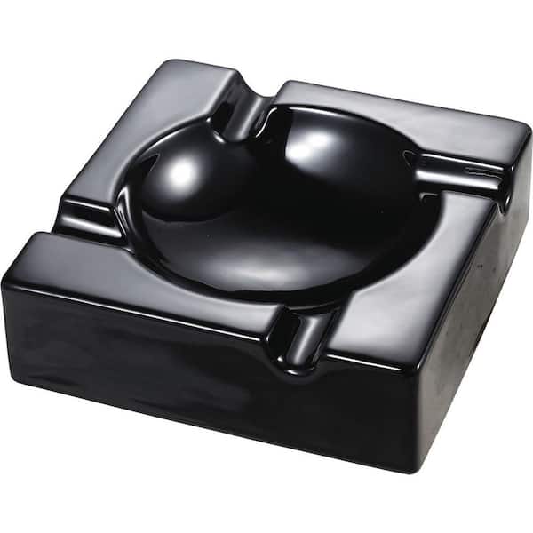 Donovan Black Ceramic Cigar Ashtray