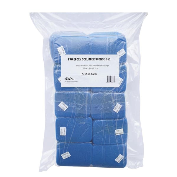 Unbranded Pro Epoxy Scrubber Sponge Tile Grout Sponge (50-Pack)