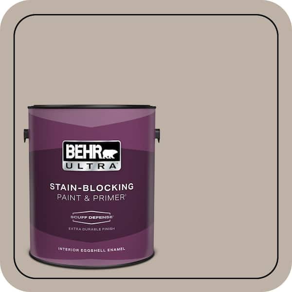 BEHR ULTRA 1 gal. #N220-3 Smokestack Extra Durable Eggshell Enamel Interior Paint & Primer