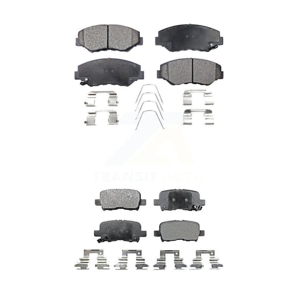 TEC Front Rear Ceramic Brake Pads Kit for 2003-2008 Honda Pilot KTC-100472