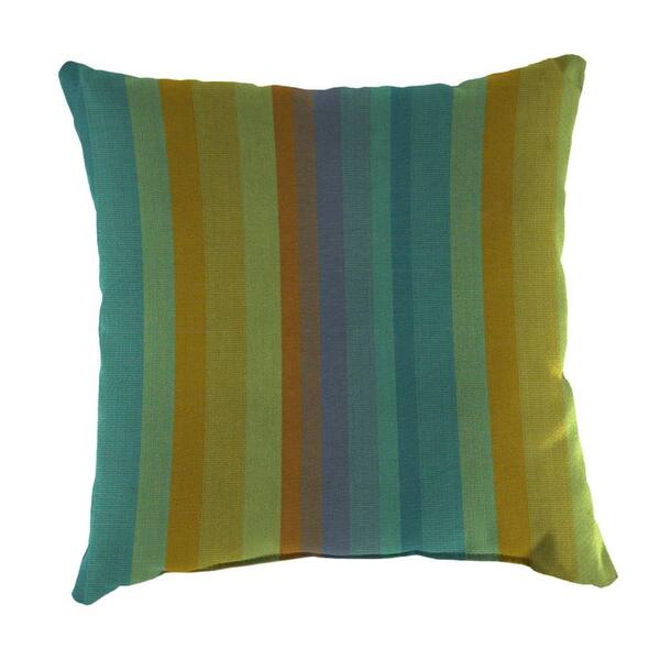 Jordan Manufacturing Sunbrella Astoria Lagoon Square Outdoor Throw Pillow