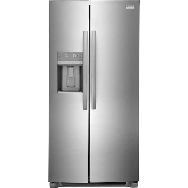 FRIGIDAIRE GALLERY 22.3 cu. ft. 33 in. Standard Depth Side by Side Refrigerator in Smudge-Proof Stainless Steel
