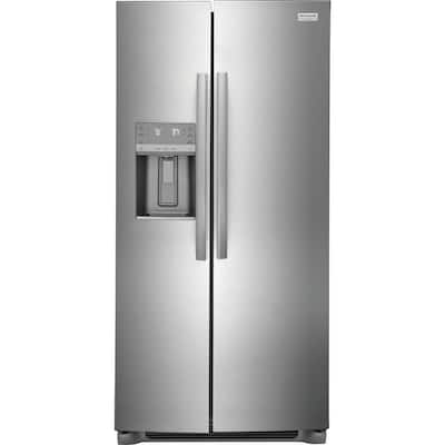 Gallery 22.3 cu. ft. 33 in. Standard Depth Side by Side Refrigerator in Smudge-Proof Stainless Steel