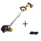 DEWALT 20V MAX Cordless Battery Powered Lawn Edger Kit with 1