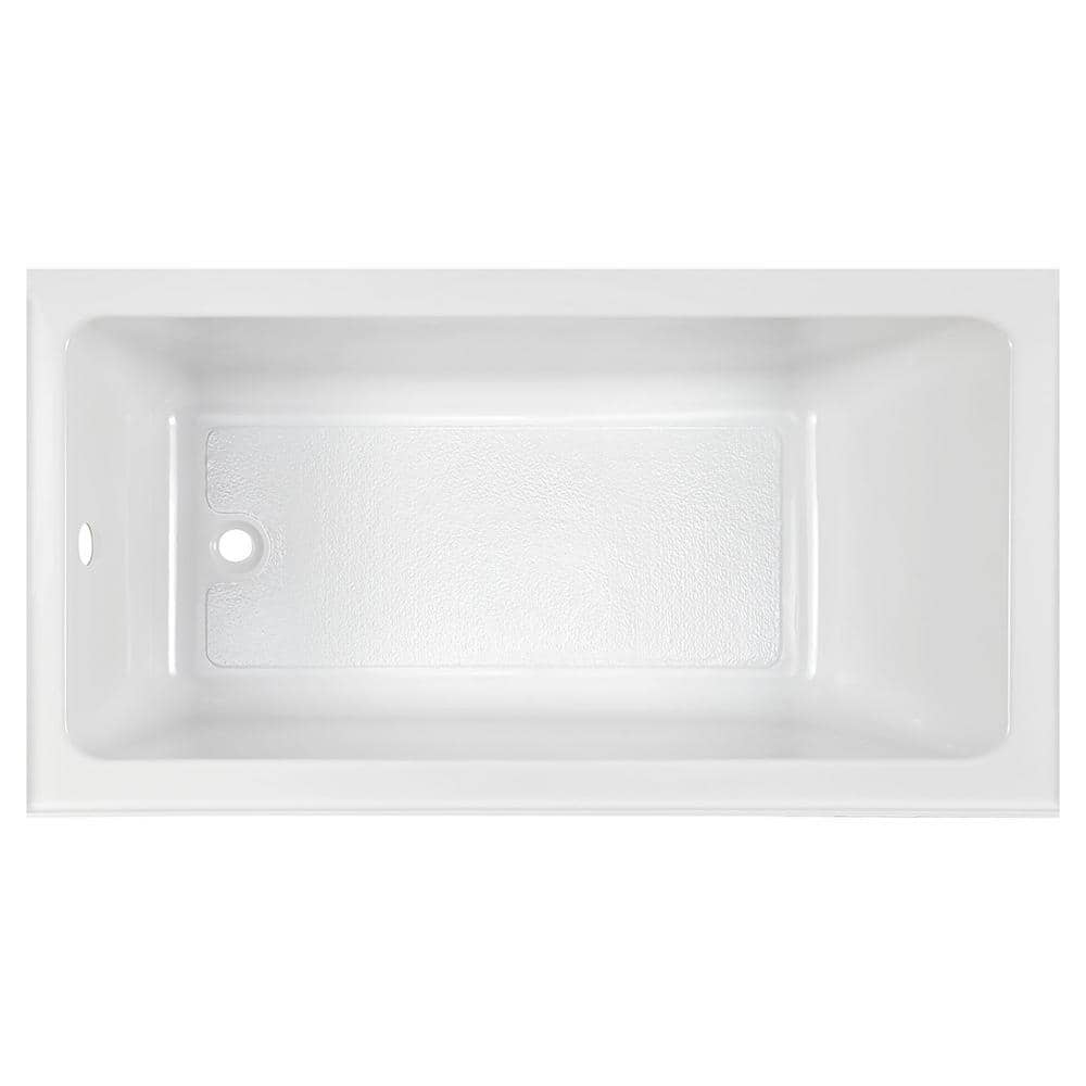 Studio 60'' White Acrylic Alcove Soaking Bathtub