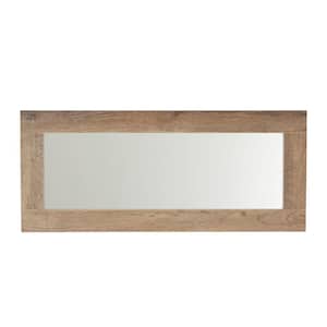 Small Rectangle Gray Modern Mirror (12.6 in. H x 29.5 in. W)