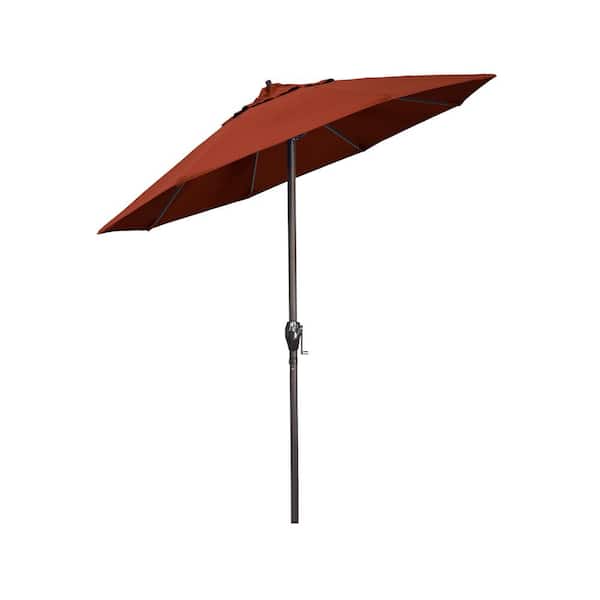electrical patio umbrellas around elizabethtown ky 9ft Solar Lighted Outdoor Patio Market Umbrella with Hand Crank and Tilt, Pink