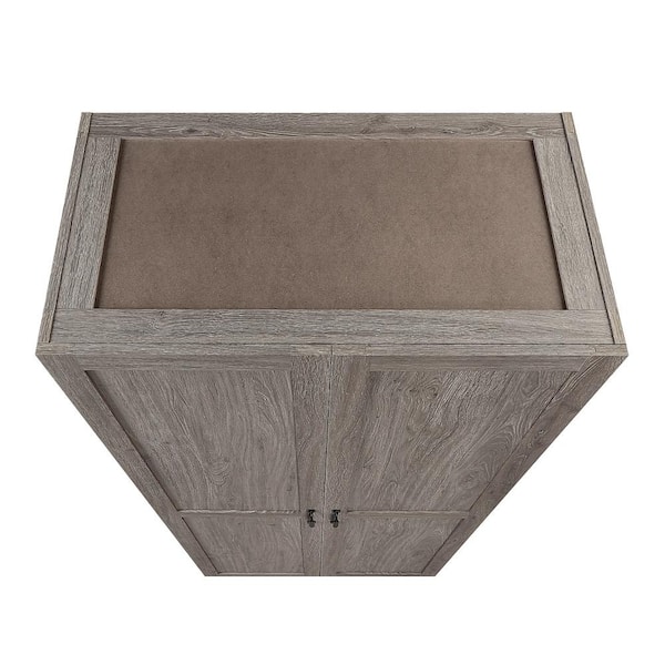 Choco closet◎　1207 Manhattan Comfort Hopkins Modern Grey Composite Wood 29.6 in