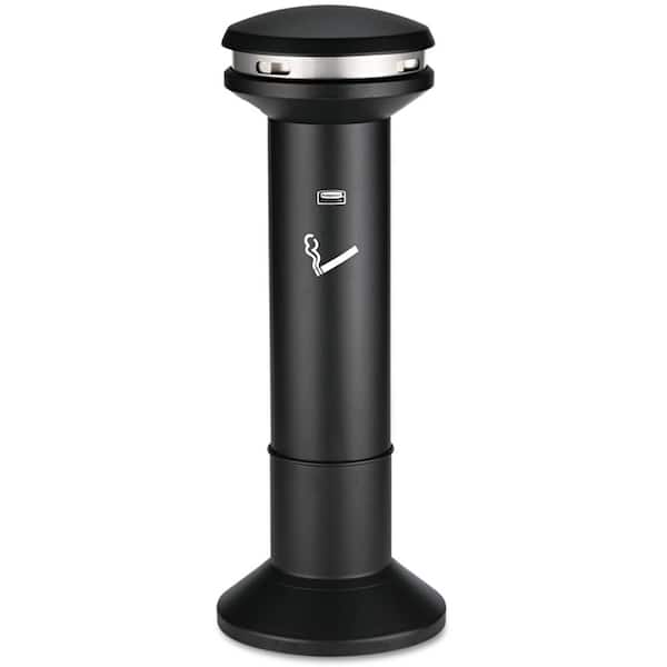 Rubbermaid Commercial Products 6.7 Gal. Infinity Ultra-High Capacity Smoking Black Receptacle