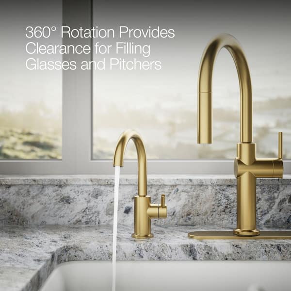 KOHLER Contemporary Single-Handle Beverage Faucet in Vibrant