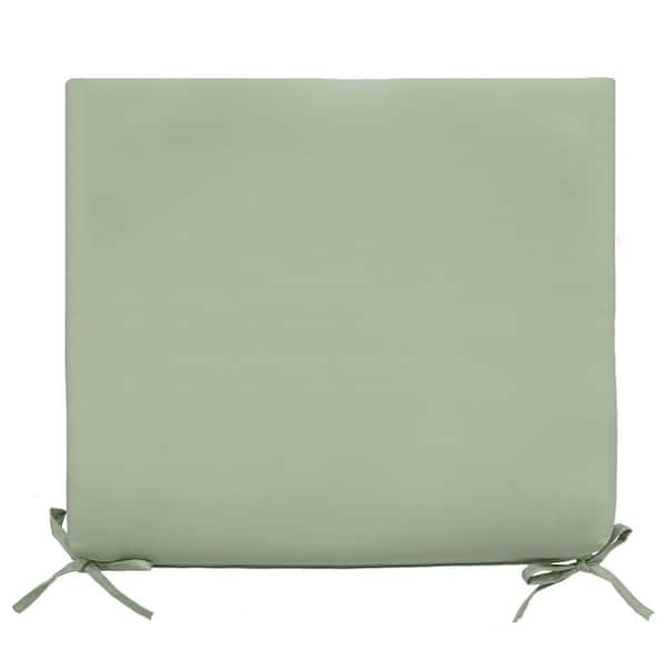 OUTDOOR DECOR BY COMMONWEALTH Outdoor Rectangular Solid Sage Olefin Textured Arm Chair Cushion 18 x 19-Includes 1-Arm Chair Cushion
