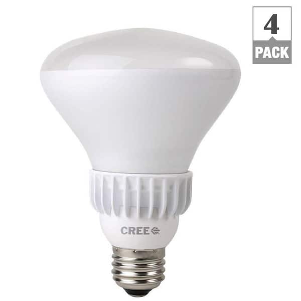 Cree 65W Equivalent Daylight (5,000K) BR30 Dimmable LED Floodlight Bulbs (4-Pack)