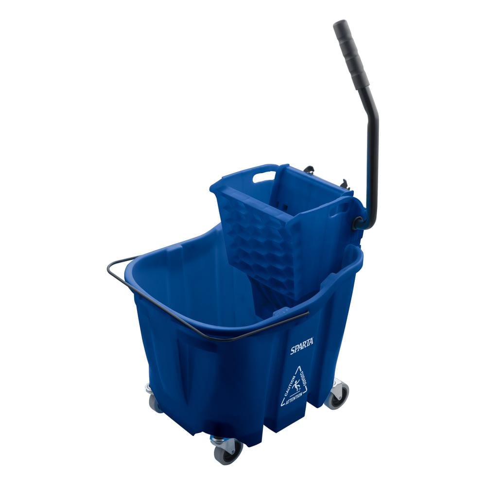 Mop Bucket 2.5 Gallon Bucket for Cleaning - Plastic Car Wash Bucket with  Grip Handle - Royal Blue Bucket Small Durable Plastic Pail for Fishing