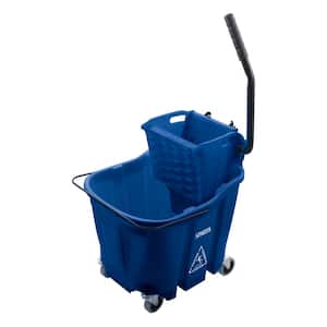 8.75 gal. Blue Polypropylene Mop Bucket with Wringer