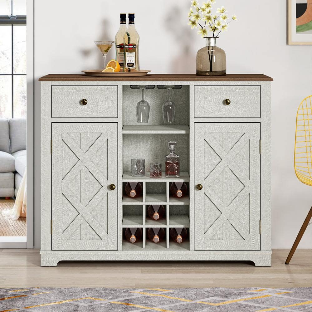 DIY Mini Fridge Cabinet: Corner Coffee and Wine Bar - Make it with Kate
