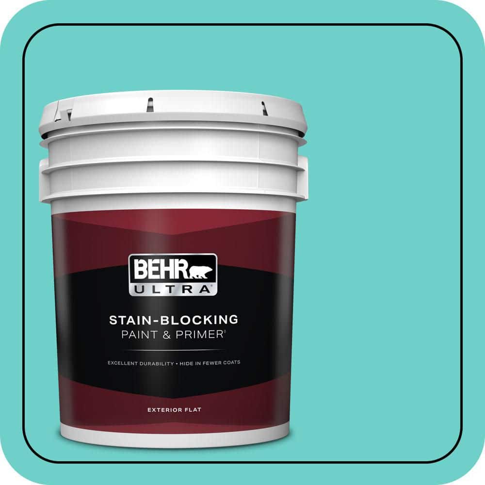 5 gal. #P450-4 Hidden Sea Glass Flat Exterior Paint & Primer price history on PriceWatchPro
