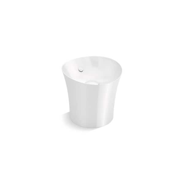 Veil 16 in. Bathroom Sink in White