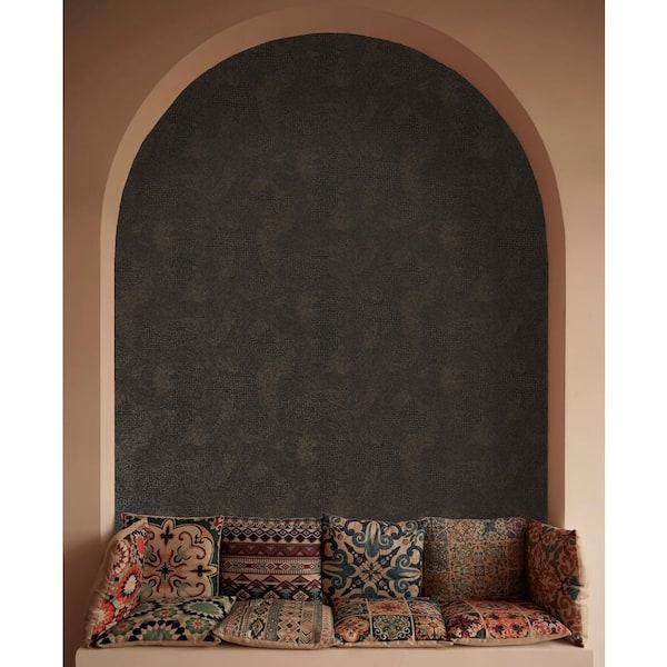 Walls Republic Noir Fragmented Intertwined Geometric Abstract Print Non Woven Non-Pasted Textured Wallpaper 57 Sq. Ft.