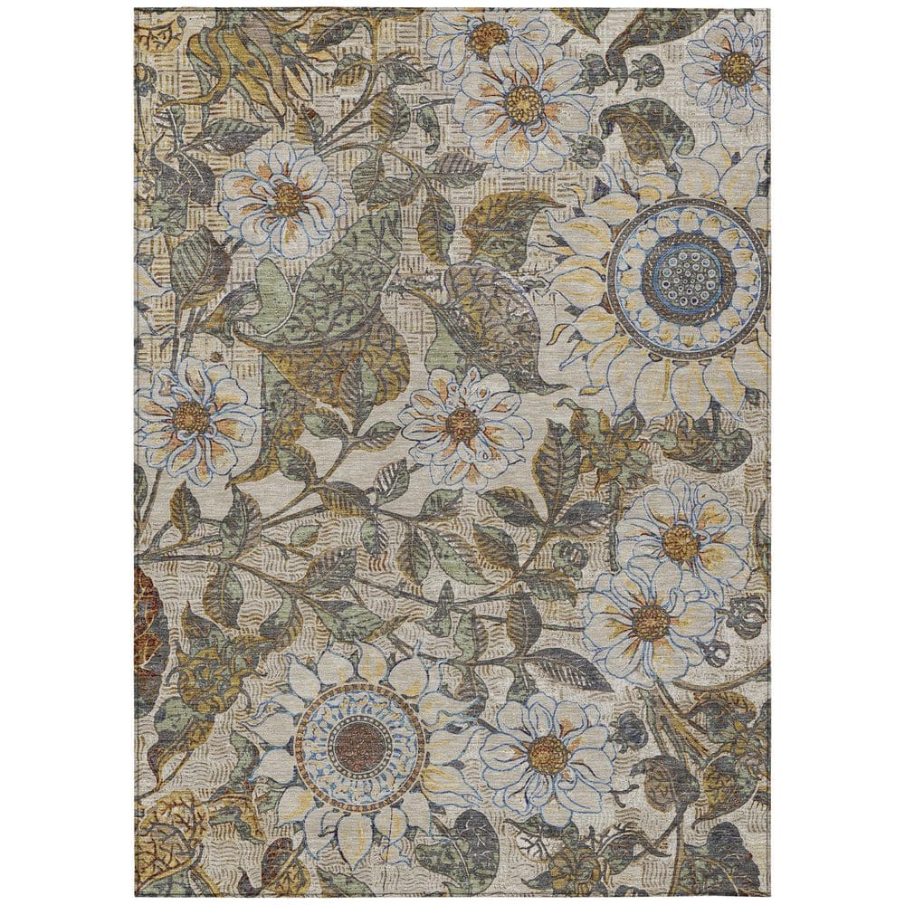 Chantille Machine Washable Indoor/Outdoor Abstract ACN2774 Beige 9 ft. x 12 ft. Area Rug price history on PriceWatchPro
