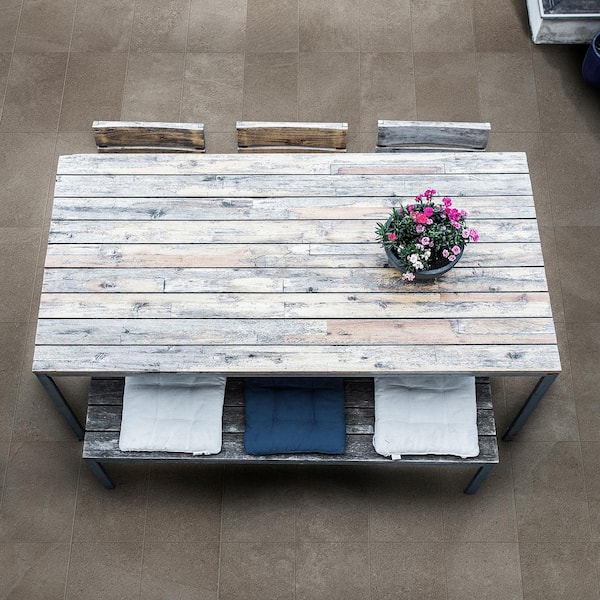 Iris Chiseled Tortora 11.69 in. x 23.5 in. Chiseled Porcelain Floor and Wall Tile (9.68 sq. ft./Case)