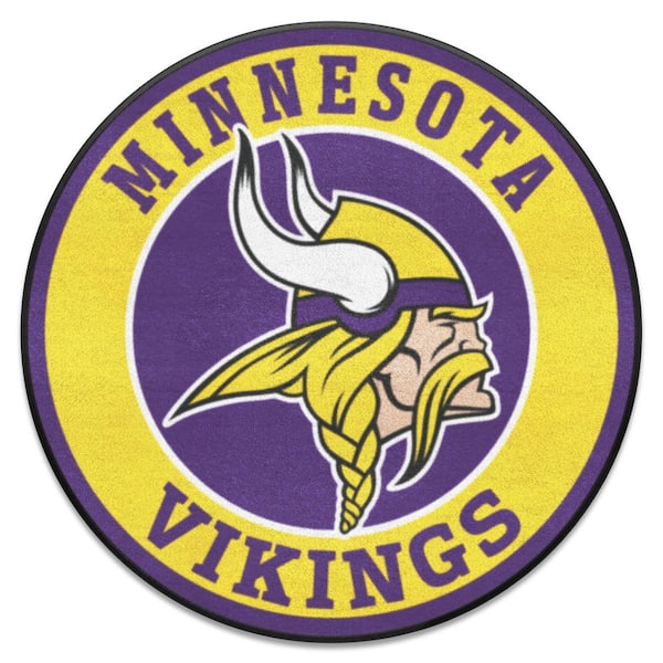 Minnesota Vikings Football Logo Graphic T Shirt Yellow/Purple NFL Team  Apparel S