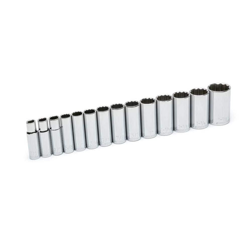 1/2 in. Drive 12-Point Deep SAE Socket Set (14-Piece) price history on PriceWatchPro