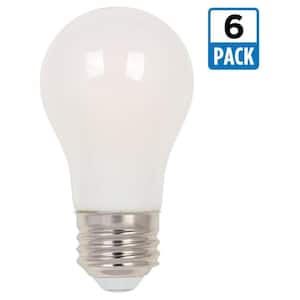 40-Watt Equivalent A15 Dimmable Filament LED Light Bulb Soft White Light (6-Pack)