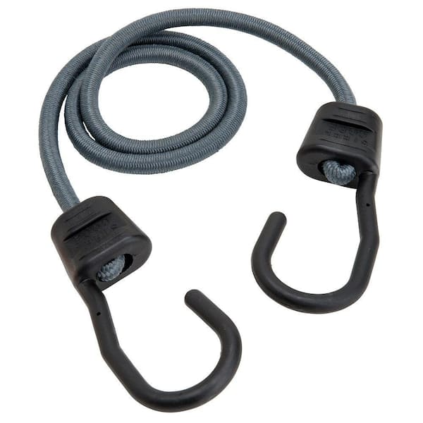 Keeper 32 in. Gray Ultra Bungee Cord with Hooks
