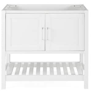 Bennet 36 in. W x 21 in. D x 34 in. H Bath Vanity Cabinet without Top in White
