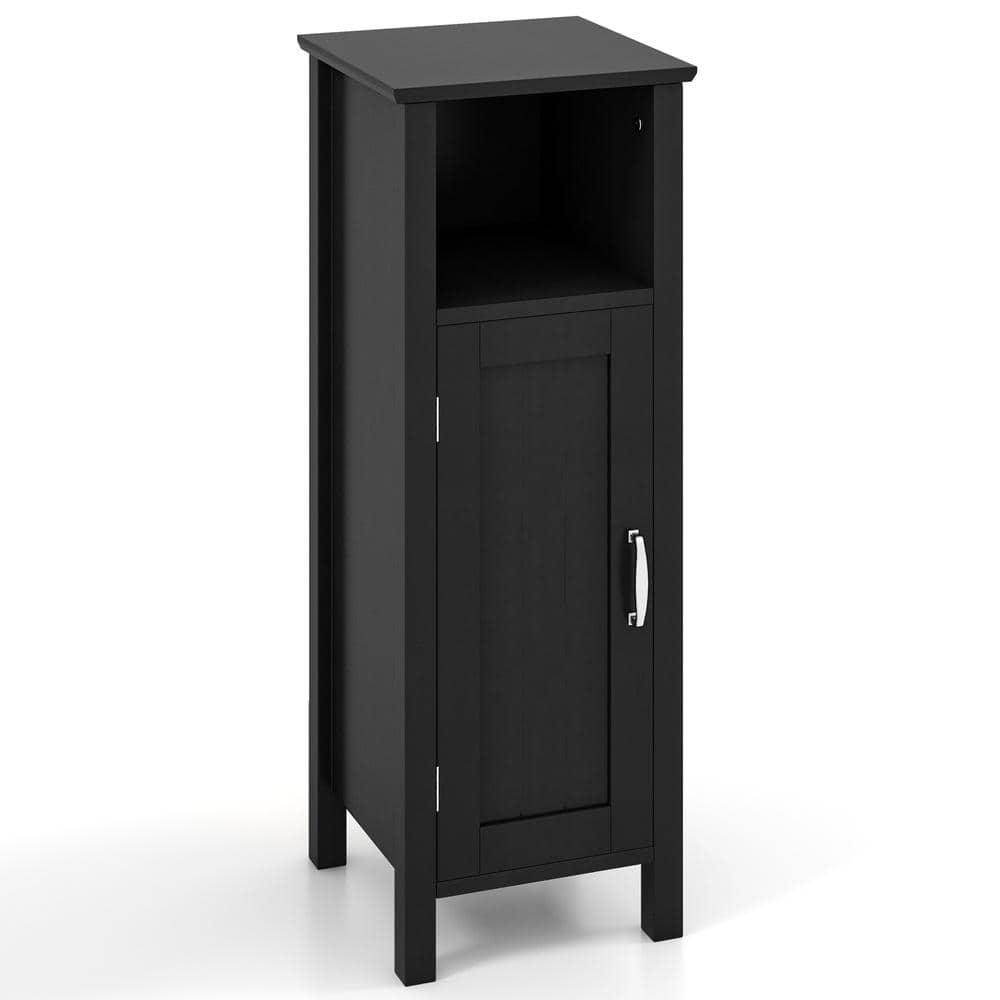Bathroom Floor Storage Organizer with 2-Tier Cabinet 3-Position Adjustable Shelf and Open Compartment price history on PriceWatchPro